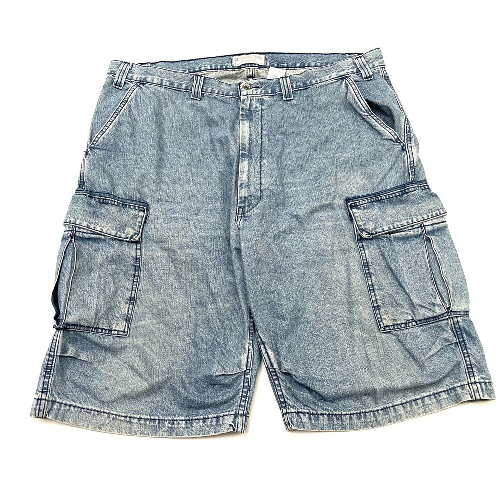 Levis Straus Signature Baggy Denim Cargo Jorts Shorts 42 Skater Hip Hop Grunge